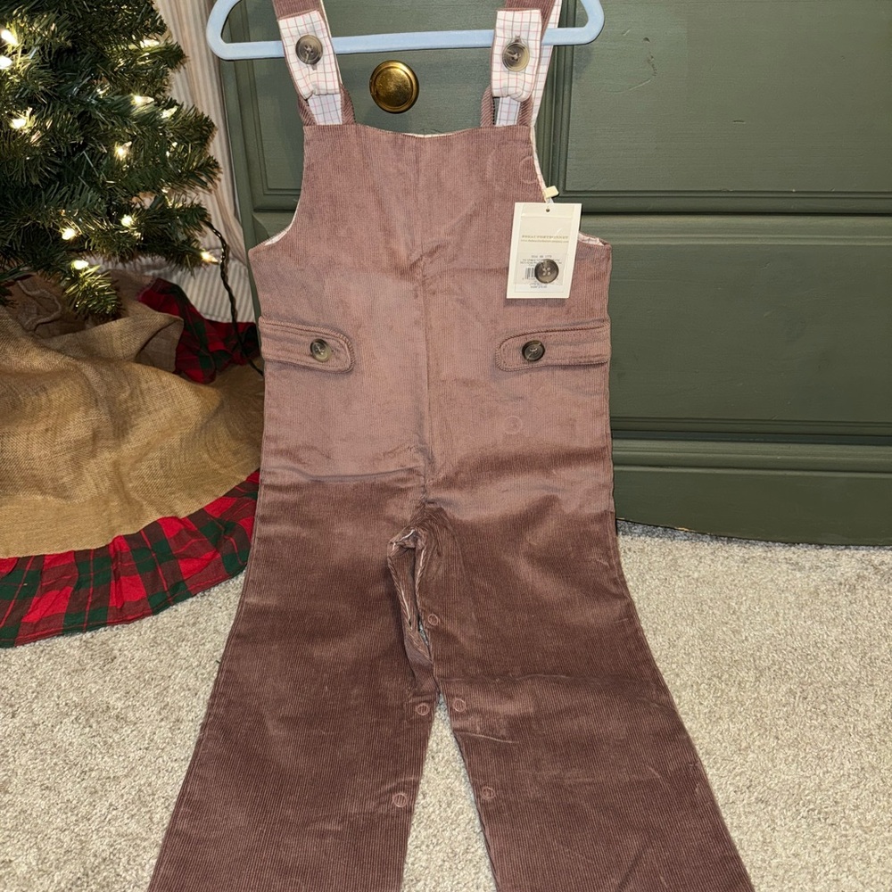 TBBC Brown Corduroy Overalls